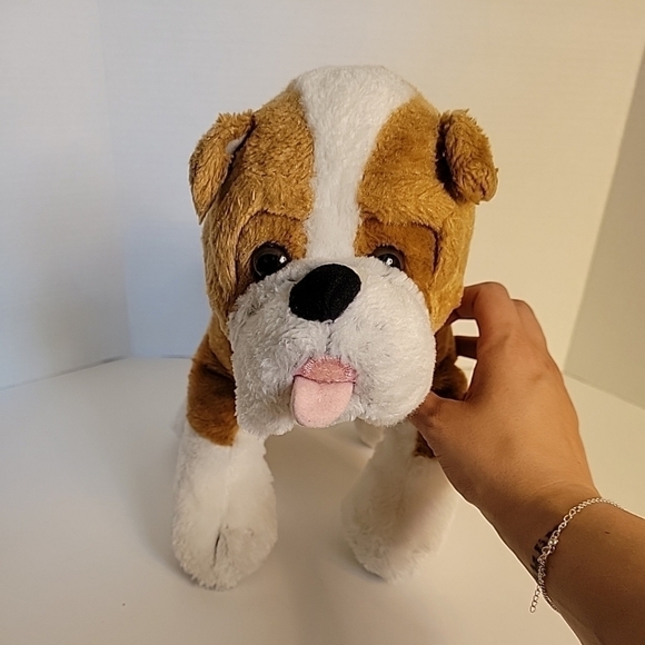 Build-A-Bear Other - Build A Bear Brown & White BULLDOG Boxer 15" Soft Plush Puppy Dog-EUC! Retired